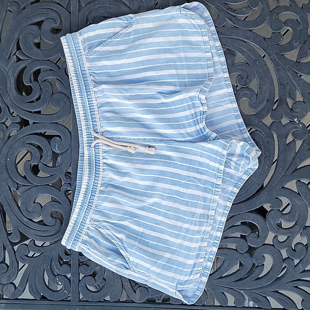 Aerie- Blue And White Draw String Short. Size Xl - image 2
